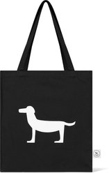 Park Life Designs Parkie Print Cotton Shopping Tote, Black