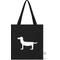 Show in main carousel: Park Life Designs Parkie Print Cotton Shopping Tote, Black slide 1 of 5