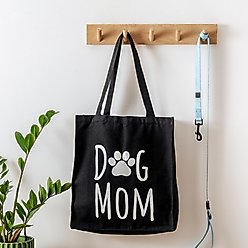 Park Life Designs Dog Mom Print Cotton Shopping Tote, Black slide 2 of 6