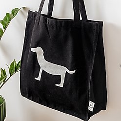 Park Life Designs Parkie Print Cotton Shopping Tote, Black slide 2 of 5