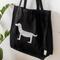Show in main carousel: Park Life Designs Parkie Print Cotton Shopping Tote, Black slide 3 of 5
