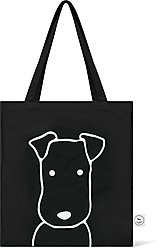 Park Life Designs Charlie Print Cotton Shopping Tote, Black