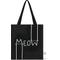 Show in main carousel: Park Life Designs Meow Print Cotton Shopping Tote, Black slide 1 of 5