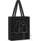 Show in main carousel: Park Life Designs Milo Cat Print Cotton Shopping Tote, Black slide 4 of 5