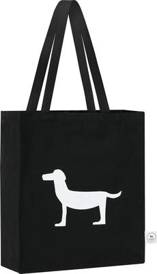 Show full view: Park Life Designs Parkie Print Cotton Shopping Tote, Black slide 5 of 5