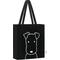 Show in main carousel: Park Life Designs Charlie Print Cotton Shopping Tote, Black slide 6 of 6