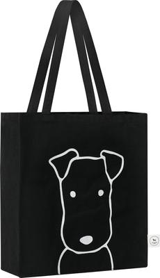 Show full view: Park Life Designs Charlie Print Cotton Shopping Tote, Black slide 6 of 6