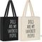 Show in main carousel: Park Life Designs Dogs are My Fav Print Cotton Shopping Tote, Black slide 4 of 4