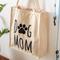 Show in main carousel: Park Life Designs Dog Mom Print Cotton Shopping Tote, Cream slide 3 of 5