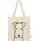 Show in main carousel: Park Life Designs Charlie Print Cotton Shopping Tote, Cream slide 1 of 7