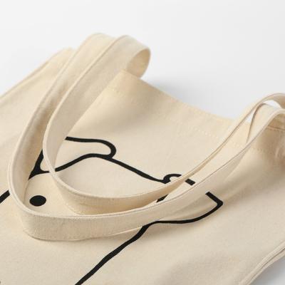 Show full view: Park Life Designs Charlie Print Cotton Shopping Tote, Cream slide 5 of 7