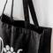 Show in main carousel: Park Life Designs Dog Mom Print Cotton Shopping Tote, Black slide 4 of 6