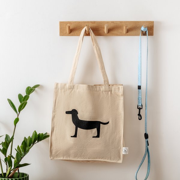 Park Life Designs Dog Mom Print Cotton Shopping Tote