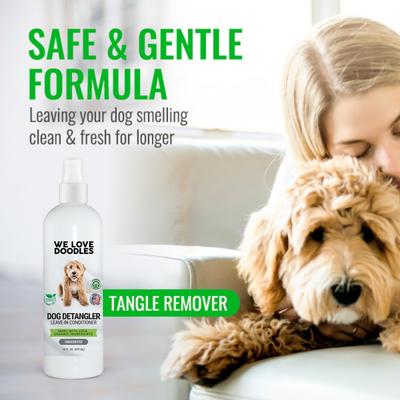 Show full view: We Love Doodles Hypoallergenic Unscented Dog Detangler Spray, 16-fl oz bottle slide 6 of 7