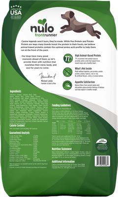 Show full view: Nulo Frontrunner Ancient Grains Chicken, Oats & Turkey Puppy Dry Dog Food, 11-lb bag slide 3 of 12