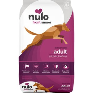 Nulo Frontrunner Ancient Grains Pork, Barley, & Beef Recipe High-Protein Adult Dry Dog Food, 11-lb bag