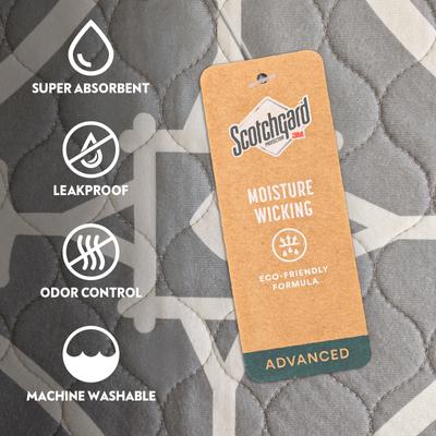 Show full view: Paw Inspired Designer Patterned Print Washable Dog Pee Pads, Medallion, 36 x 36-in, 2 count slide 3 of 8