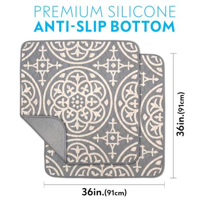 Show full view: Paw Inspired Designer Patterned Print Washable Dog Pee Pads, Medallion, 36 x 36-in, 2 count slide 2 of 8