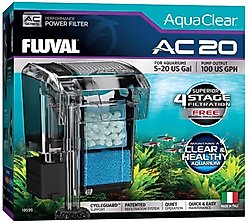 Fluval AC20 Aquarium Power Filter, 5 to 20-gal