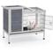 Show in main carousel: Petsfit Indoor/Outdoor Small Pet Hutch with Pull Out Tray, Grey slide 1 of 7