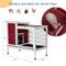 Show in main carousel: Petsfit Indoor/Outdoor Small Pet Hutch with Pull Out Tray, Red slide 2 of 7