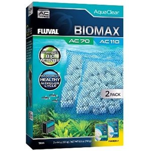Fluval BIOMAX for AC70/AC110 Aquarium Power Filter, 2 count