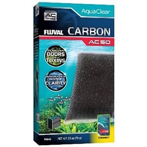 Fluval Carbon for AC50 Aquarium Power Filter, 2.5-oz