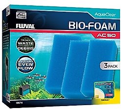 Fluval Bio-Foam for AC50 Aquarium Power Filter, 3 count