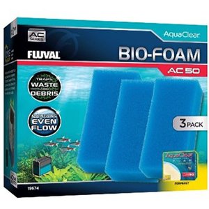 Fluval Bio-Foam for AC50 Aquarium Power Filter, 3 count