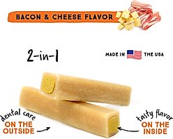 Ultra Chewy Double Treat Bone Bacon & Cheese Flavor Dog Treats, 1 count slide 2 of 4