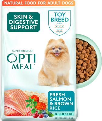 OPTIMEAL Skin & Digestive Support Salmon & Brown Rice Recipe Toy