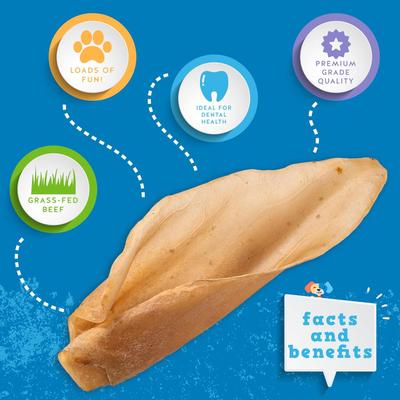 Show full view: Jack & Pup All-Natural Cow Ear Dog Chew, 80 count slide 5 of 9