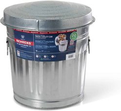 Behrens Galvanized Steel Trash Can with Lid, 10-gal