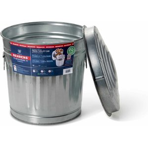 Behrens Galvanized Steel Trash Can with Lid, 10-gal