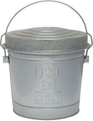 Behrens Embossed Galvanized Steel Locking Lid Trash Can with Lid, 6-gal slide 1 of 3