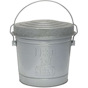Behrens Embossed Galvanized Steel Locking Lid Trash Can with Lid, 6-gal