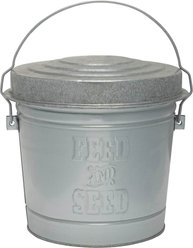Behrens Embossed Galvanized Steel Locking Lid Trash Can with Lid, 10-gal