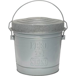 Behrens Embossed Galvanized Steel Locking Lid Trash Can with Lid, 10-gal
