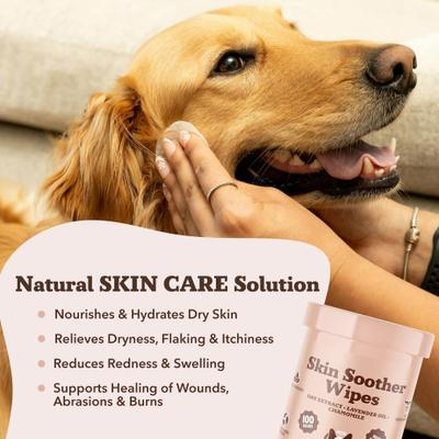 Show full view: Natural Dog Company Skin Soother Dog Wipes, 100 count slide 3 of 9