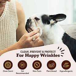 Natural Dog Company Wrinkle Balm Dog Grooming Wipes, 100 count slide 2 of 9