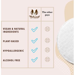 Natural Dog Company Eye Dog Grooming Wipes, 100 count