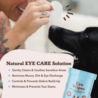 Show full view: Natural Dog Company Eye Dog Grooming Wipes, 100 count slide 6 of 10