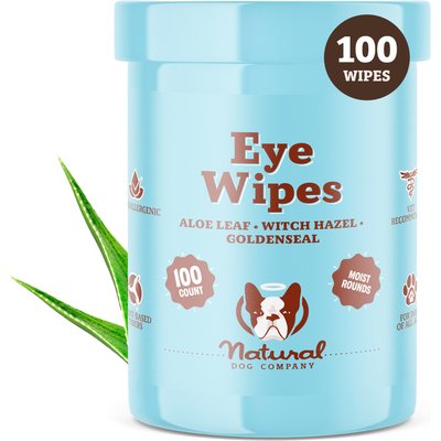 Natural Dog Company Natural Dog Company Eye Dog Grooming Wipes, 100 count
