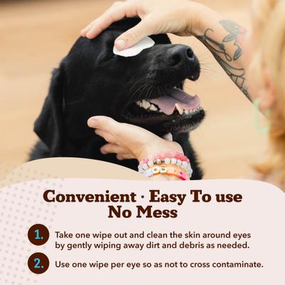 Show full view: Natural Dog Company Eye Dog Grooming Wipes, 100 count slide 4 of 10