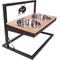 Show in main carousel: Wrangler Adjustable Elevated Feeder Dog Bowl, Black/Brown, 6.7-cup slide 3 of 10