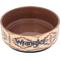 Show in main carousel: Wrangler Stoneware Dog Bowl, Tan Multi, 38-oz slide 3 of 7