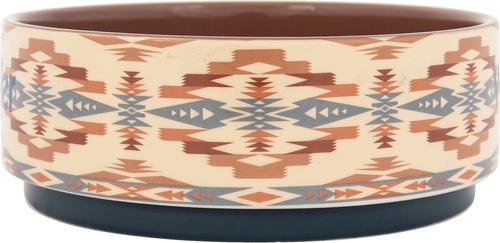 Show full view: Wrangler Stoneware Dog Bowl, Tan Multi, 38-oz slide 4 of 7