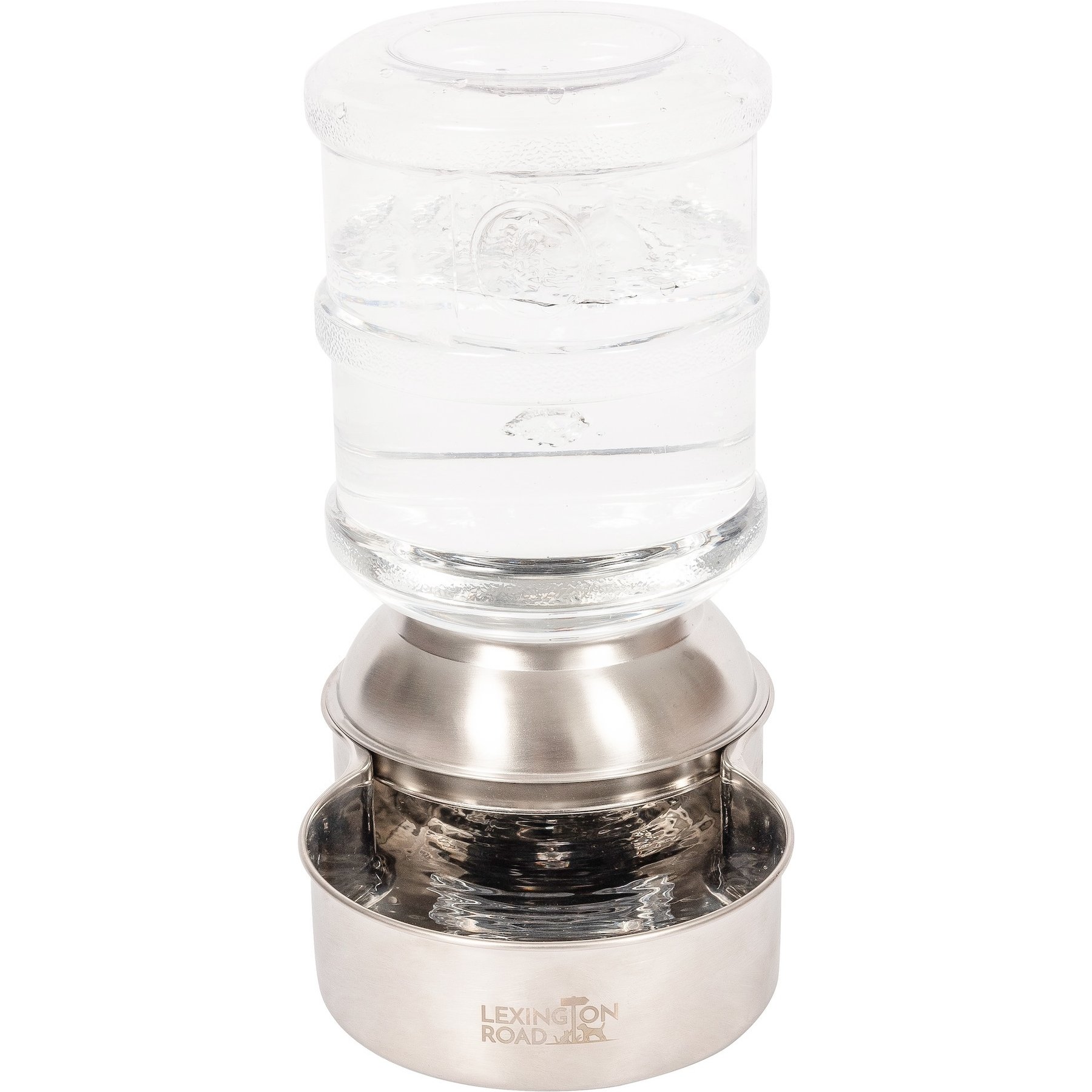 Lexington Road Stainless Steel Gravity Dog Waterer, 3.5-liter
