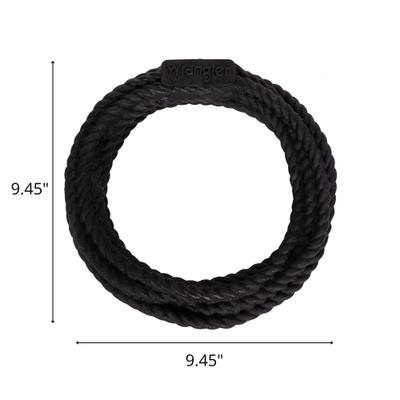 Show full view: Wrangler Foam Coiled Rope Dog Chew Toy, Black slide 3 of 5