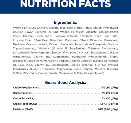 Show full view: Hill's Prescription Diet i/d Chicken & Carrots Stew Wet Dog Food, 2.8-oz pouch, case of 24 slide 4 of 10